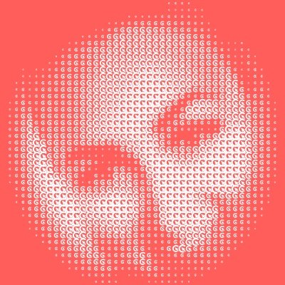 Portrait of a Clickwise team member, drawn in Clickwise logo marks